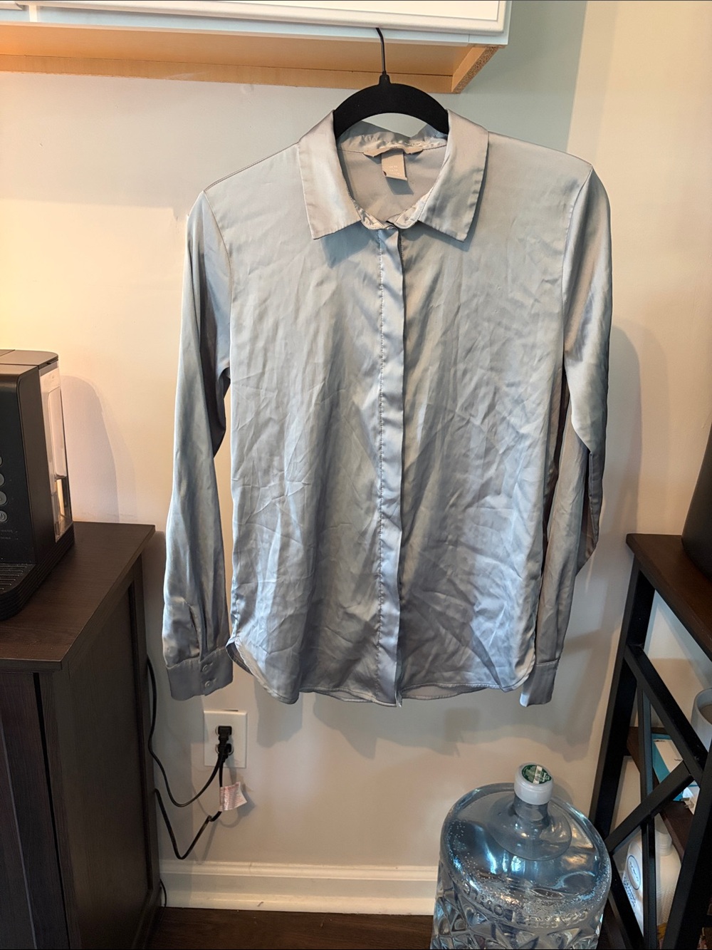 H&M Silver Women's Button-Down Shirt